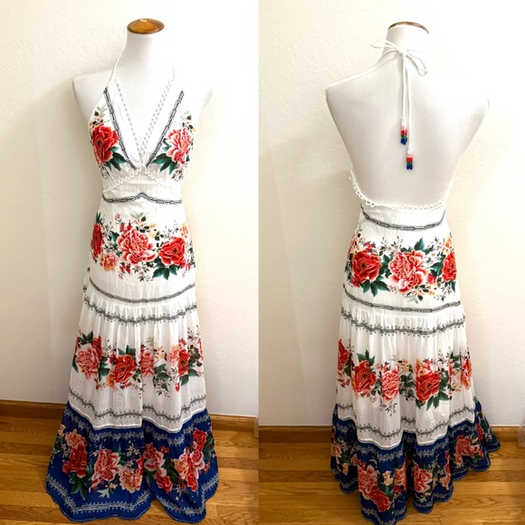 Farm Rio Manuela Floral Maxi Dress. - Picture 3 of 6